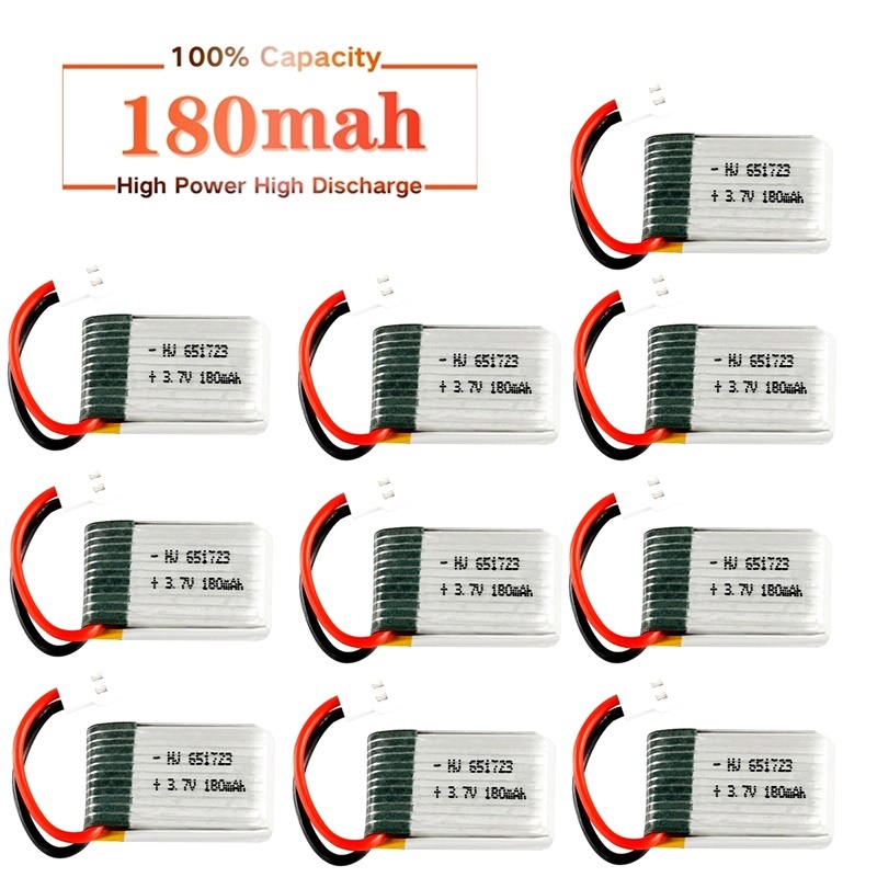 Rc Helicopter Coaxial - JJRC H8 미니 3.7v 180mah 리포